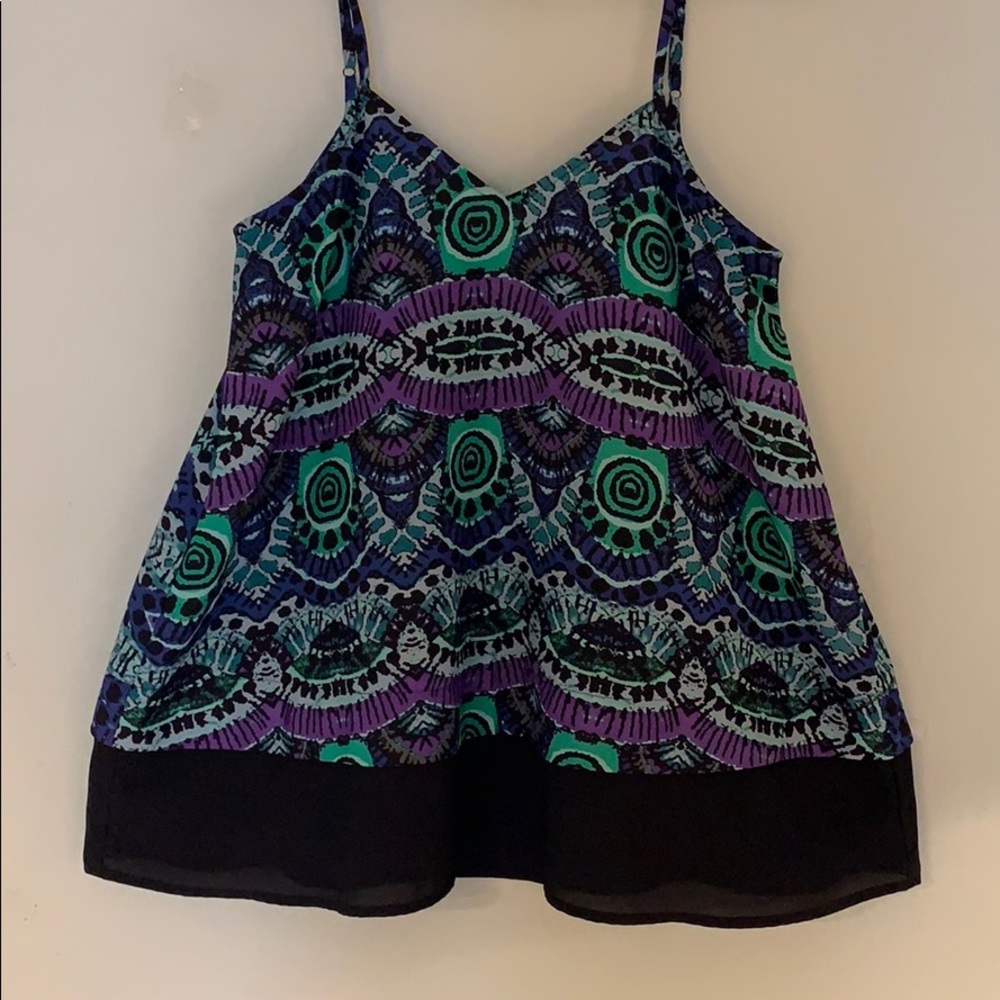 Multi Colored Sleeveless Blouse